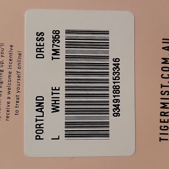 Tiger Mist Portland Dress - L - White - Picture 6 of 6